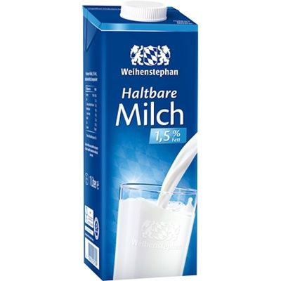 H-Milch 1,5% Fett Weihenstephan 