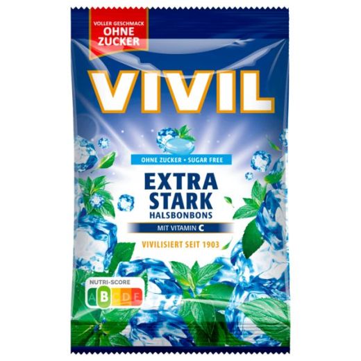 Vivil Halsbonbons extra stark ohne Zucker 120g ads