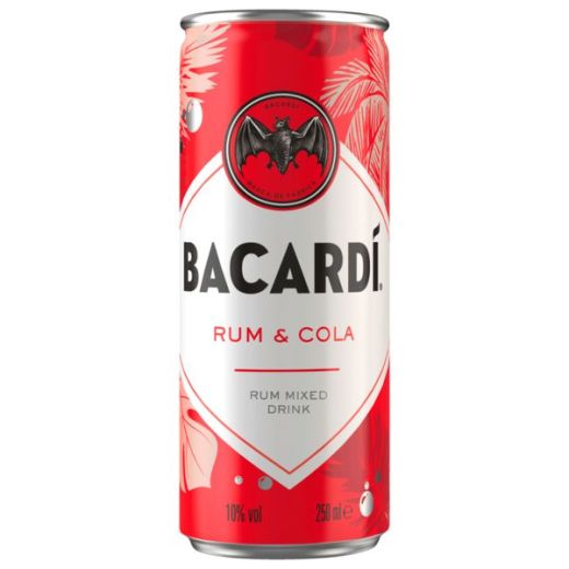 Bacardi Rum & Cola 250ml 10%vol ads