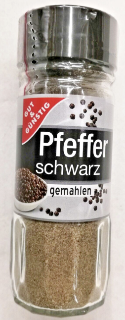 Pfeffer schwarz gemahlen 50g