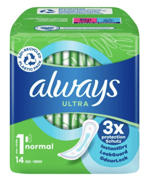 always ultra dry Damenbinden