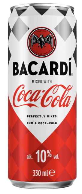 Bacardi Rum & Cola 330ml 10%vol ads