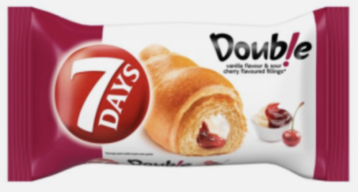 Croissant gefüllt Vanille-Sauerkirsche