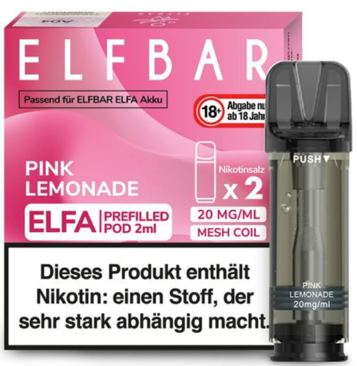 Elfbar Elfa Pod Pink Lemonade 20 mg/ml