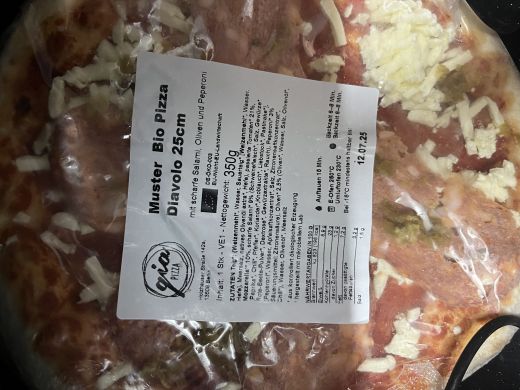 Pizza Bio Diavolo 25cm Gia TK