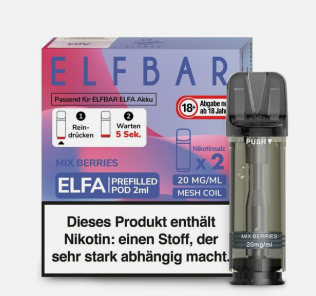 Elf Bar - Elfa Pod Mix Berries 20mg/ml (2 Stück pro Packung)