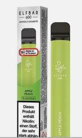 Elf Bar 600 Einweg E-Zigarette Apple Peach 20mg Nikotin