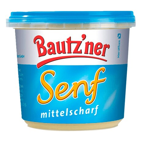 Bautzner Senf Becher mittelscharf 200ml